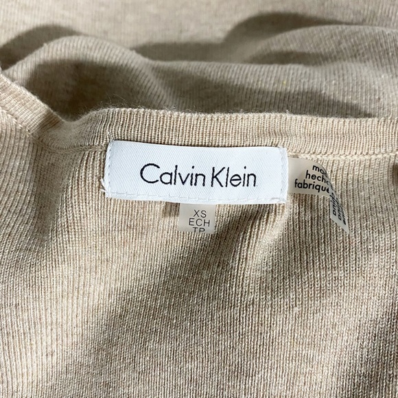 Calvin Klein Faux Suede Drape Vest - Picture 3 of 8